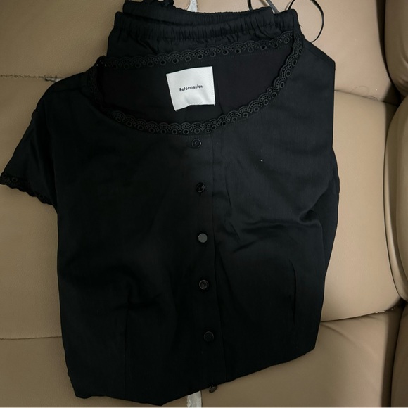 🖤Reformation Valetta Two Piece Black NWOT - Picture 6 of 6